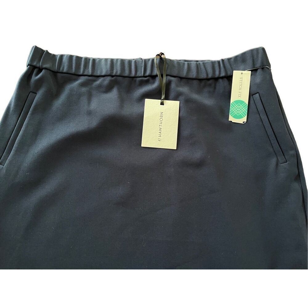 NWT SZ XXL 41HAWTHORN Amelia Ponte Mini Skirt in NAVY Retail $52